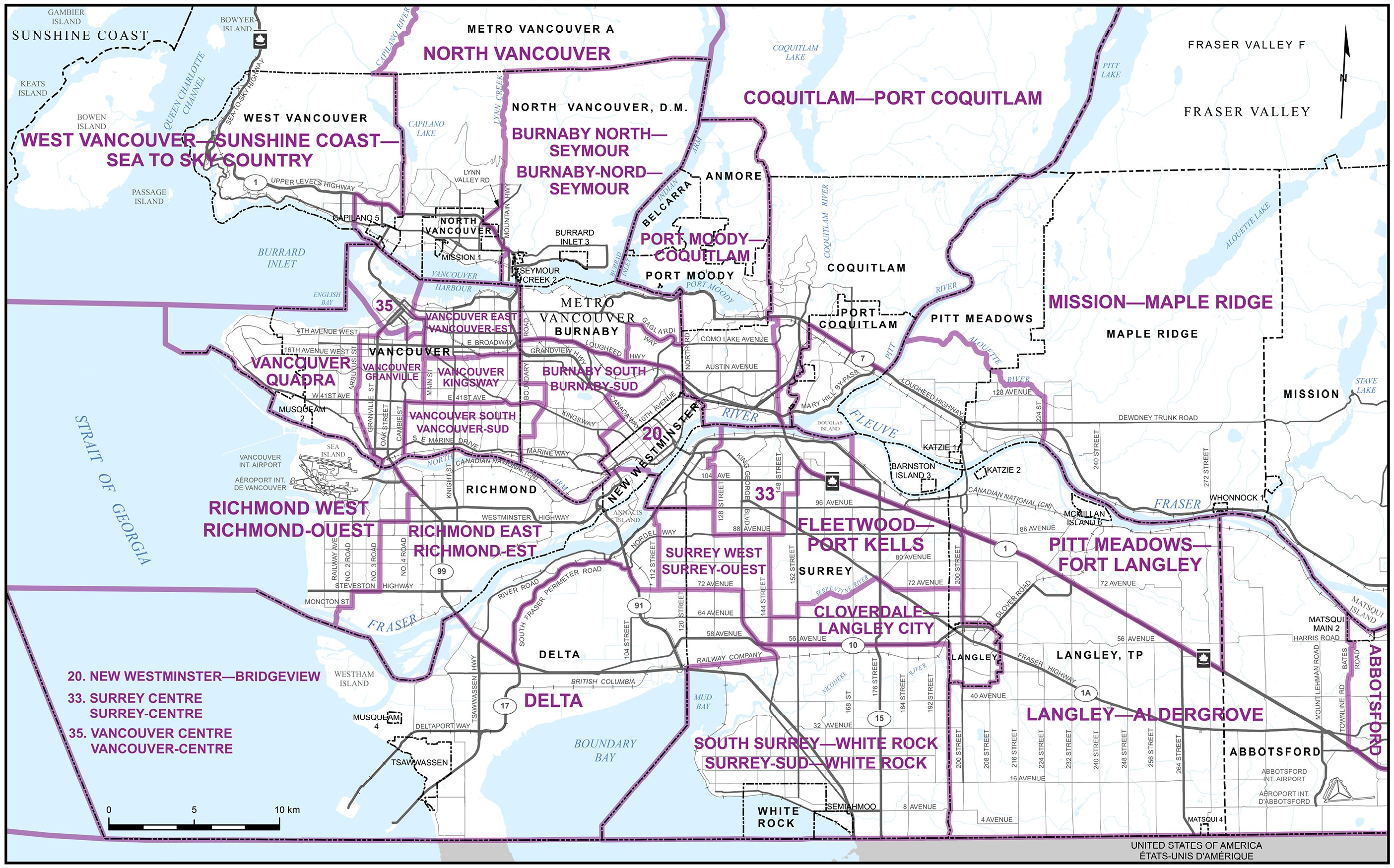 Carte 12 — Ville de Vancouver et ses environs