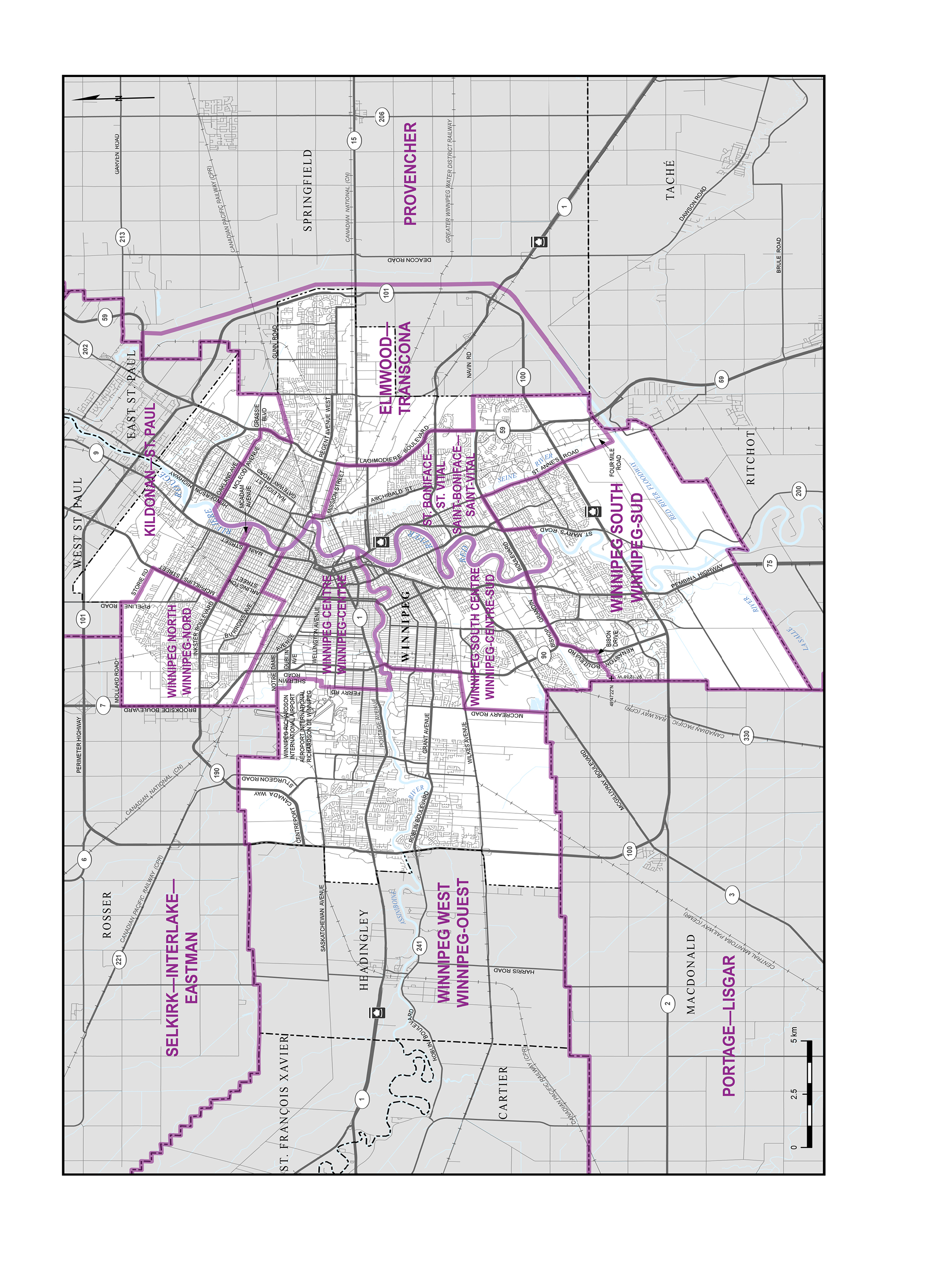 Carte 2 – Ville de Winnipeg