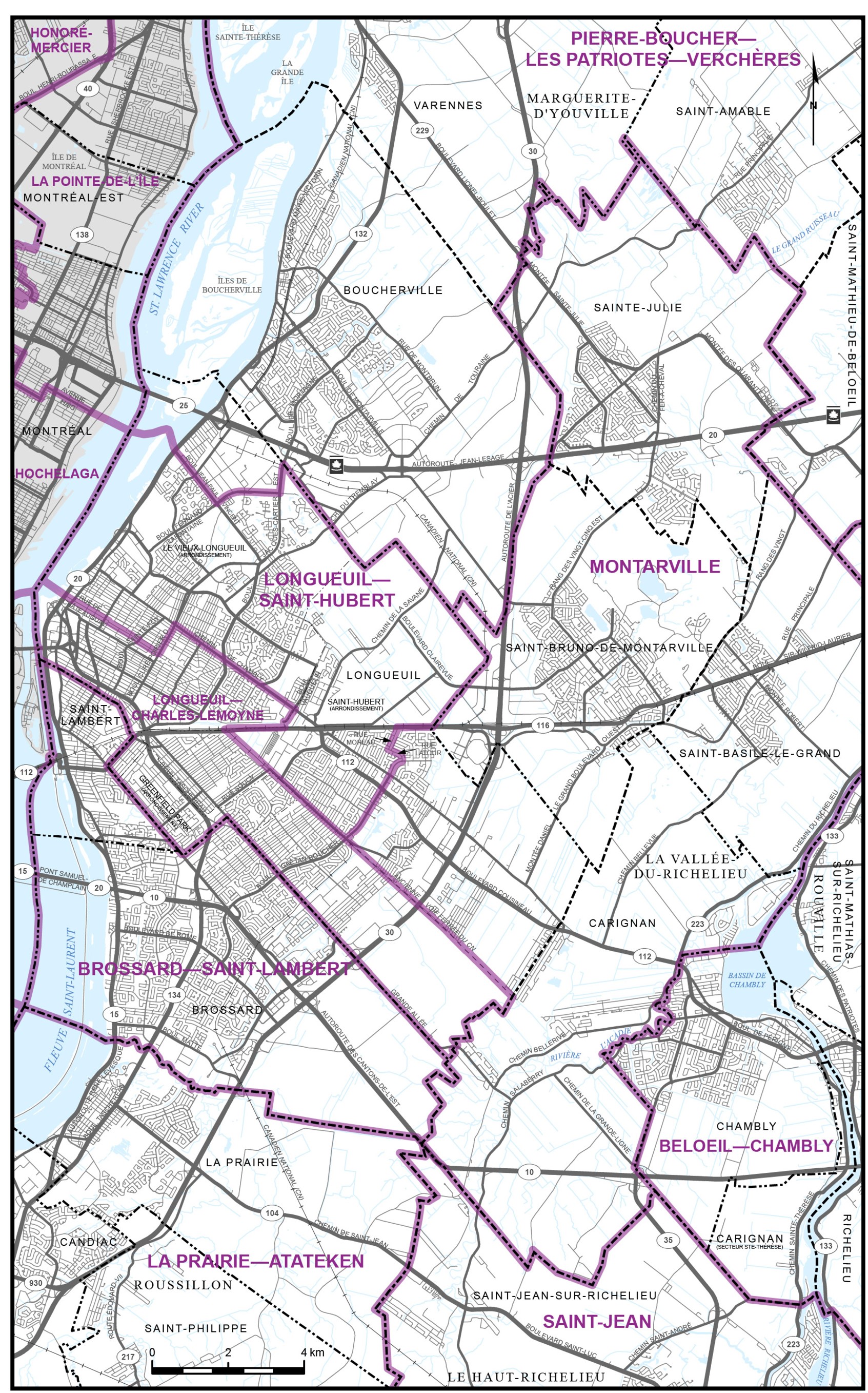 Map 10 - City of Longueuil and Vicinity