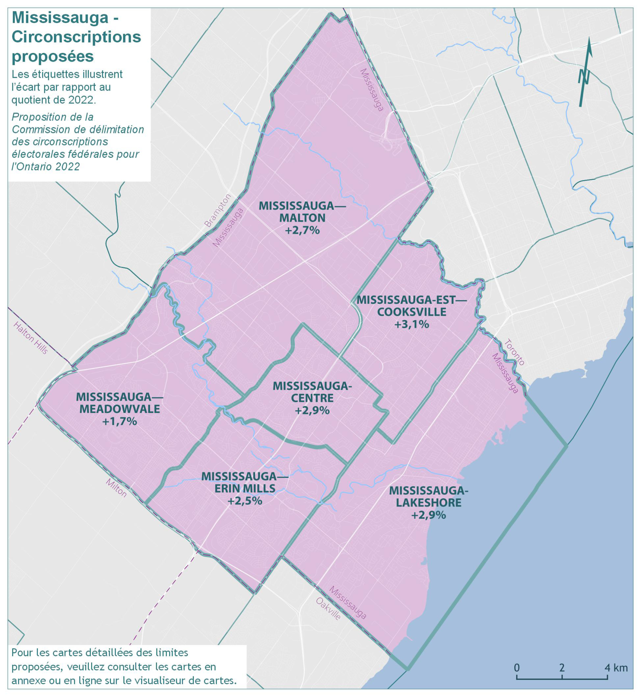 Mississauga - Circonscriptions proposées