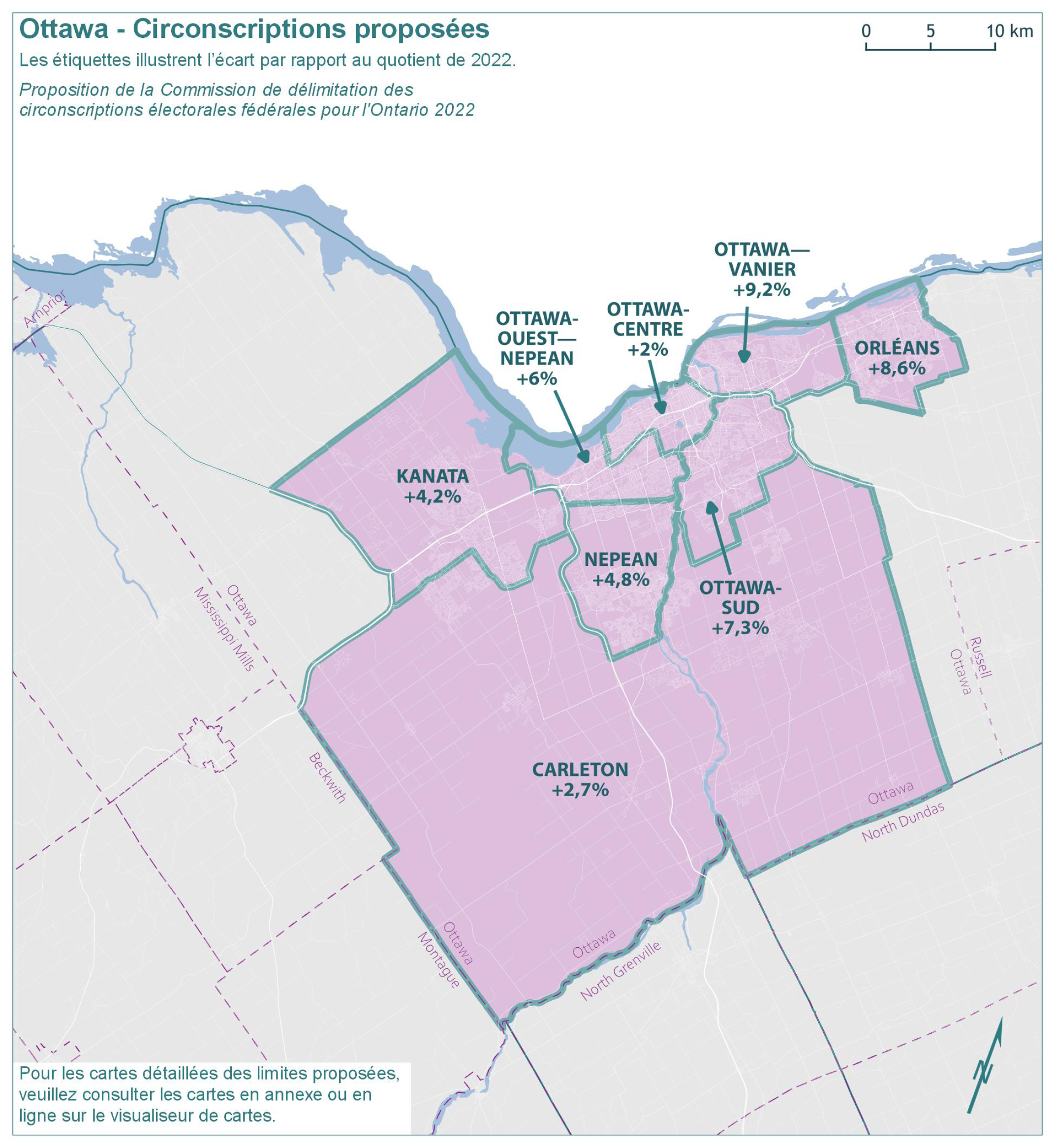 Ottawa - Circonscriptions proposées 